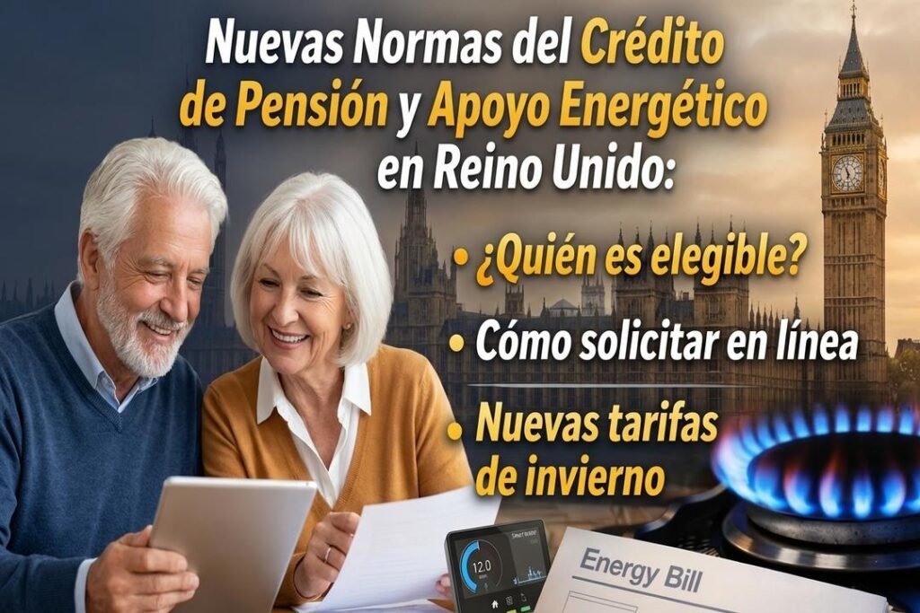 Crédito de pensión y apoyo energético en Reino Unido