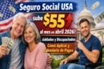 Seguro Social USA sube $55 al mes en abril 2026